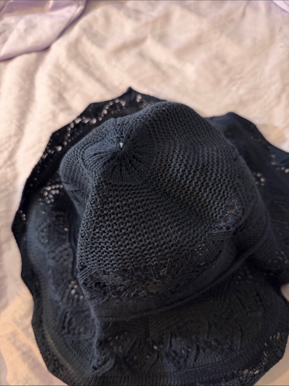SHEIN Stylish Blue Crochet Sun Hat for Women-EUC - Picture 5 of 7